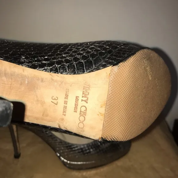 💯% Authentic Jimmy Choo Peep Toe Ankle Pumps