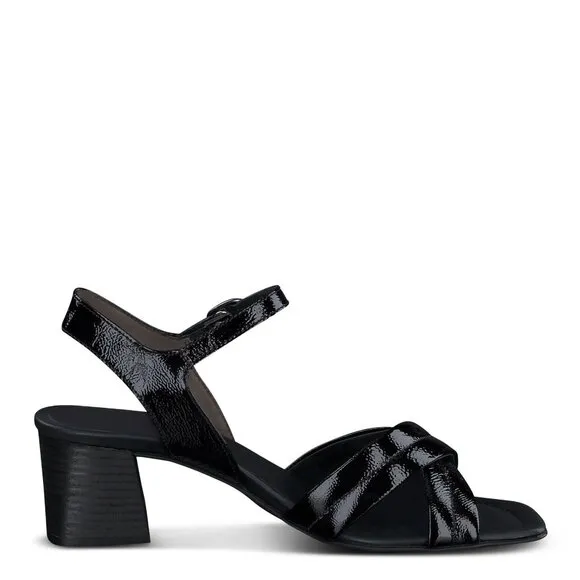 🆕 PAUL GREEN Lexi Block  Heel Ankle Strap Sandals Pumps Shoes 10.5 Black