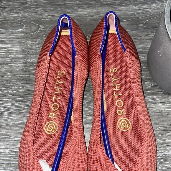 - Rothy’s round toe copper size 5 woman’s flat shoes
