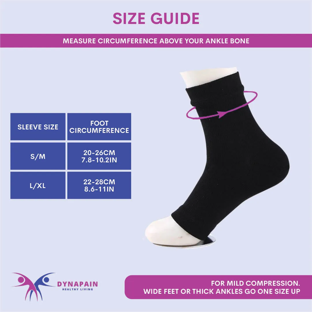 1Pair Copper Neuropathy Ankle Socks for Pain Relief Plantar Fasciitis Swelling