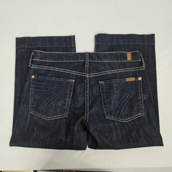 7 for all mankind dojo cropped barrel jeans size 28