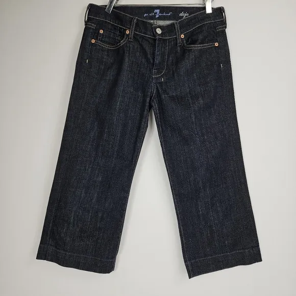 7 for all mankind dojo cropped barrel jeans size 28