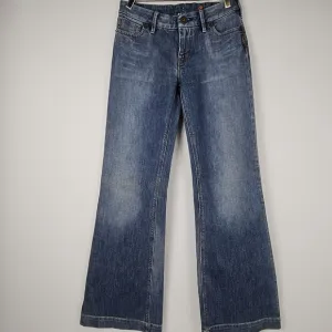 90s Vintage Silver Jeans Sarah y2k flare jeans size 29