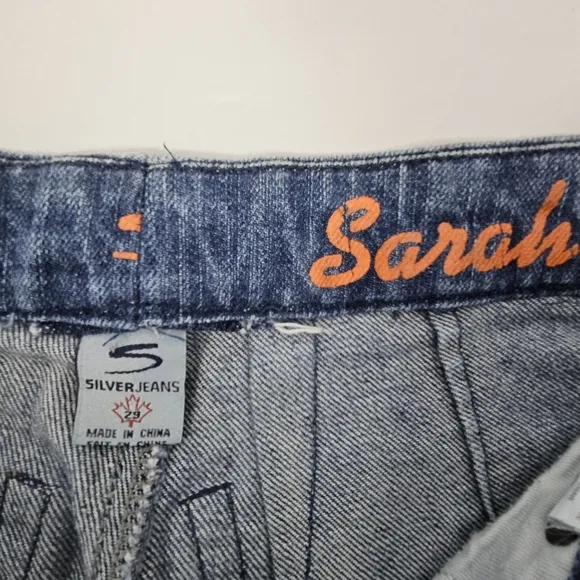 90s Vintage Silver Jeans Sarah y2k flare jeans size 29