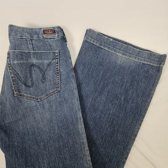 90s Vintage Silver Jeans Sarah y2k flare jeans size 29