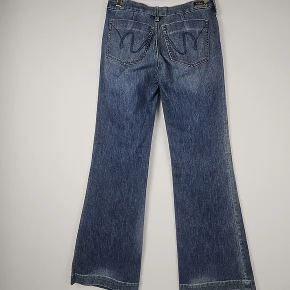 90s Vintage Silver Jeans Sarah y2k flare jeans size 29