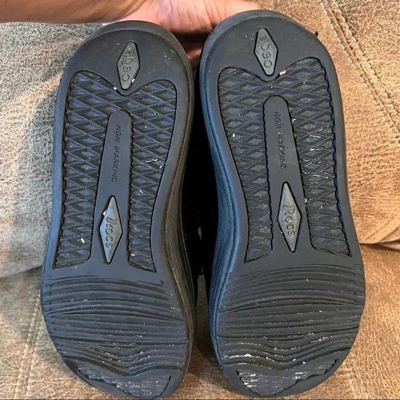 Abeo Rocs Barrett Orthopedic Black Walking Shoes