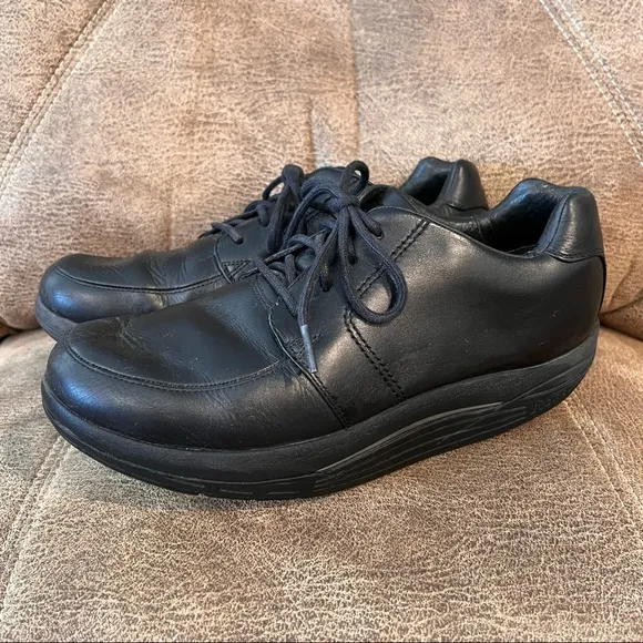 Abeo Rocs Barrett Orthopedic Black Walking Shoes