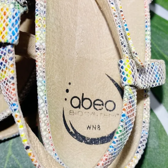 ABEO SAMANTHA STRAPPY LEATHER SANDAL MULTI-COLOR​​​​