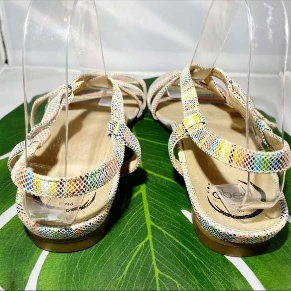 ABEO SAMANTHA STRAPPY LEATHER SANDAL MULTI-COLOR​​​​
