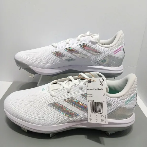 Adidas Adizero PureHustle Softball Shoes, NWT, Size 10.5
