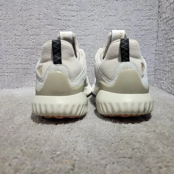 Adidas Alphabounce Lea Men's Size US 11 Ivory Low Top Running Sneakers BY3122