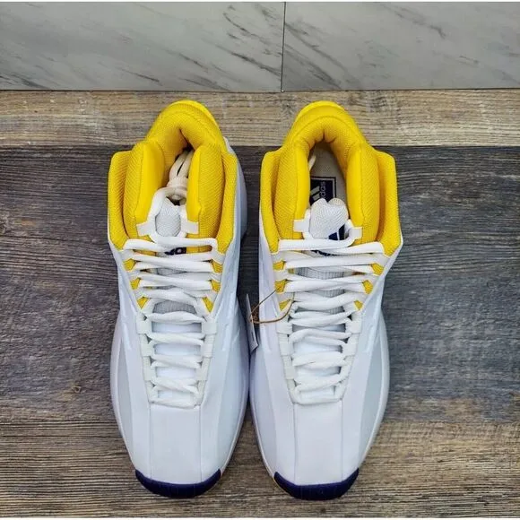Adidas Crazy 1‎ Lakers Home 2022 Kobe Bryant White Yellow Purple Mens Size 9