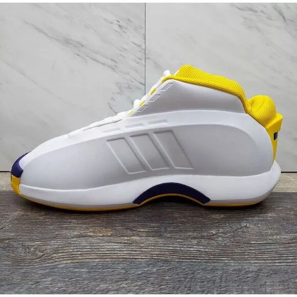 Adidas Crazy 1‎ Lakers Home 2022 Kobe Bryant White Yellow Purple Mens Size 9