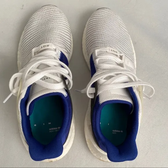 Adidas EQT Support 93/17 Royal blue and white sneakers 11