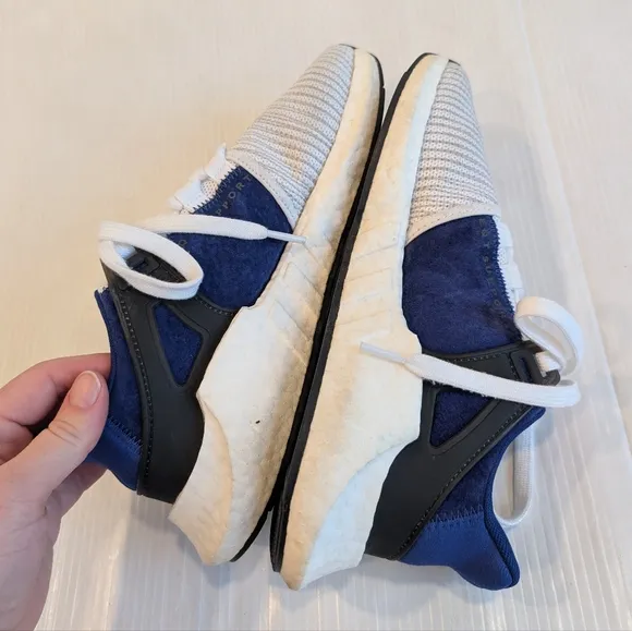 ADIDAS EQT Support ADV Primeknit Blue and White Sneakers Size 7