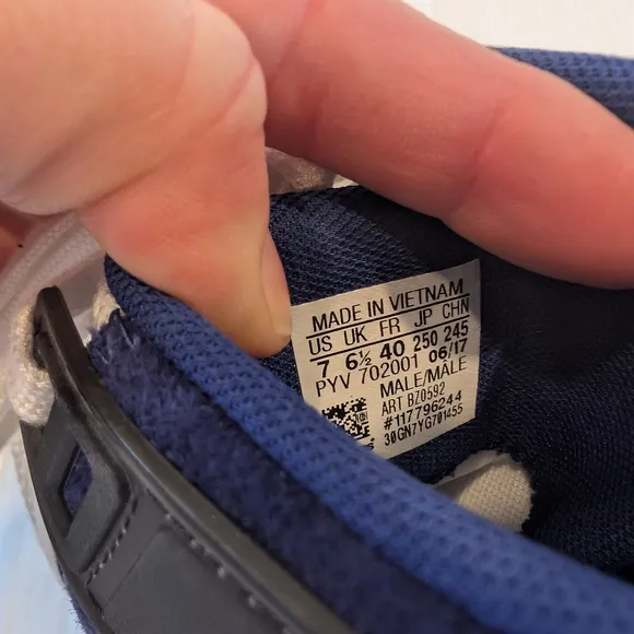 ADIDAS EQT Support ADV Primeknit Blue and White Sneakers Size 7