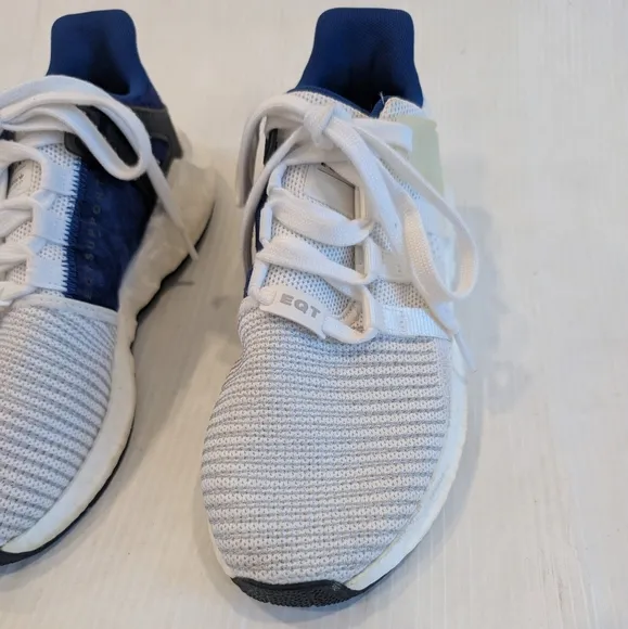ADIDAS EQT Support ADV Primeknit Blue and White Sneakers Size 7