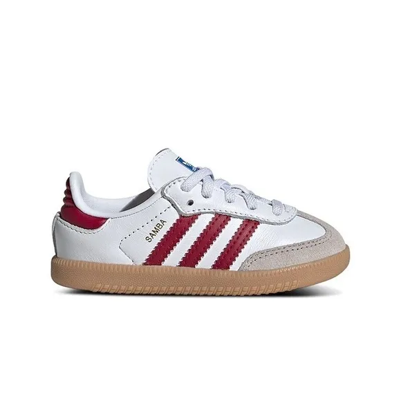 Adidas Infant Samba White and Red Sneakers 6