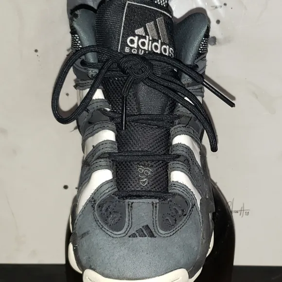 Adidas Kids' Black and White Sneakers