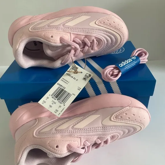 Adidas Kids Pink Sneakers Size 12.