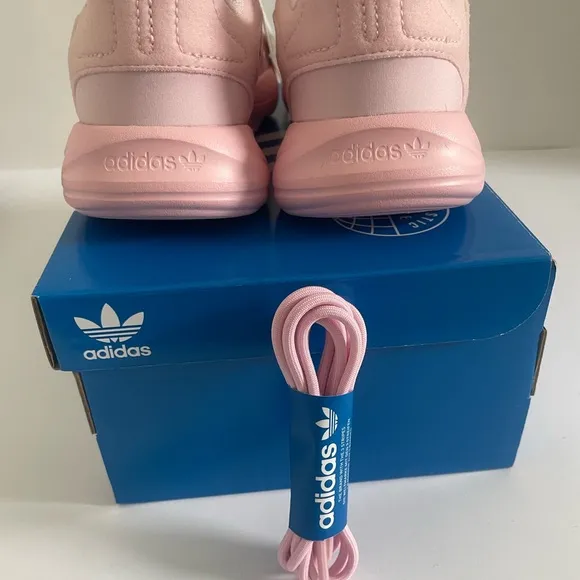 Adidas Kids Pink Sneakers Size 12.