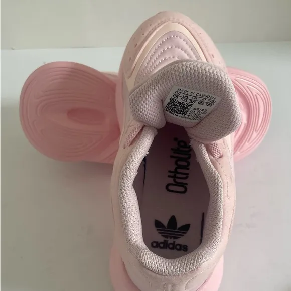 Adidas Kids Pink Sneakers Size 12.
