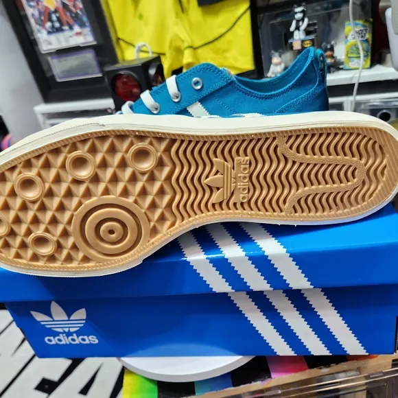 Adidas Mens Nizza Blue Sneakers