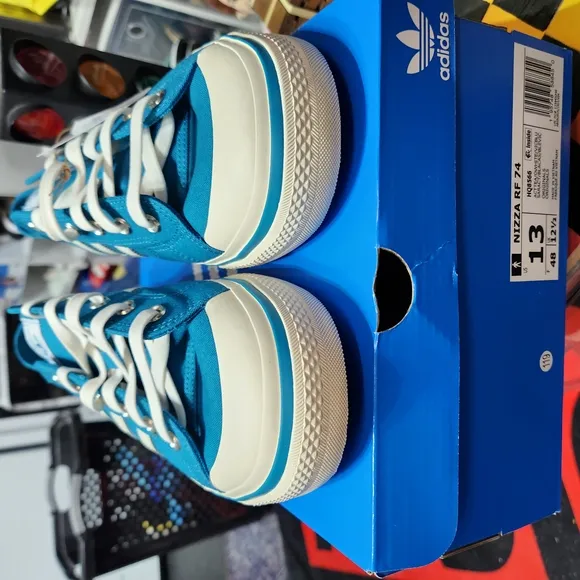 Adidas Mens Nizza Blue Sneakers