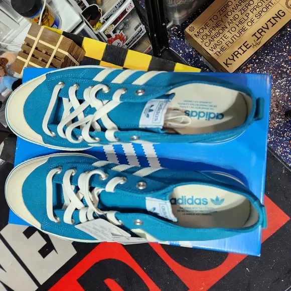 Adidas Mens Nizza Blue Sneakers