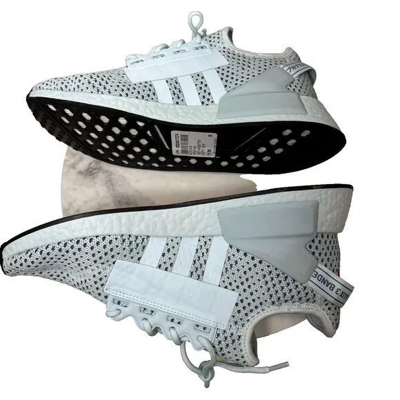 Adidas Mens Sneakers NMD_R1 V2 Shoes Size 10.5 Left 11 right New Blue