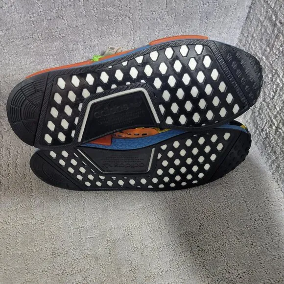 Adidas NMD Human Race x Pharrell Mens US 12 Animal Print Altered Blue Sneakers