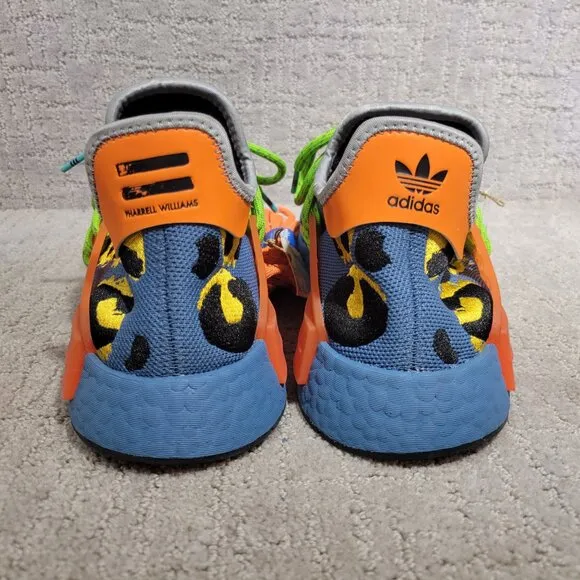 Adidas NMD Human Race x Pharrell Mens US 12 Animal Print Altered Blue Sneakers