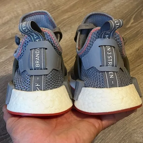 Adidas NMD XR1 Knit Lace Up Boost Sneakers Gray Mens 8 UK 7.5 EU 41‎