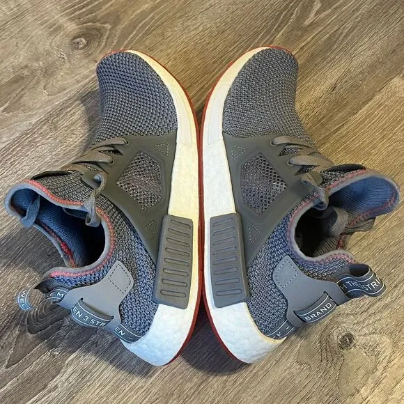 Adidas NMD XR1 Knit Lace Up Boost Sneakers Gray Mens 8 UK 7.5 EU 41‎