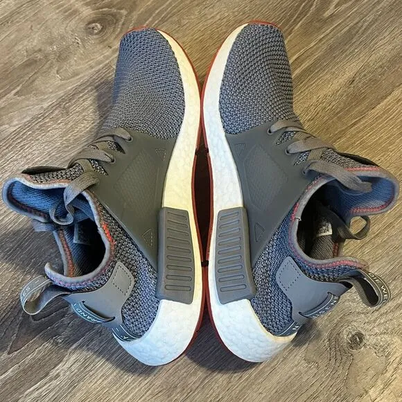 Adidas NMD XR1 Knit Lace Up Boost Sneakers Gray Mens 8 UK 7.5 EU 41‎