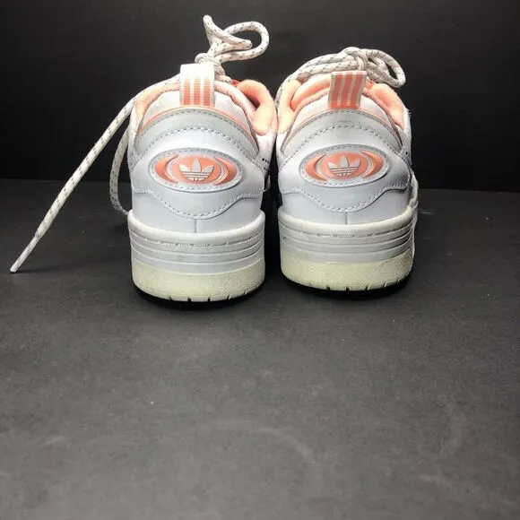 Adidas Originals ADI2000 Women's Trefoil Life Style Sneakers White/Coral size 9