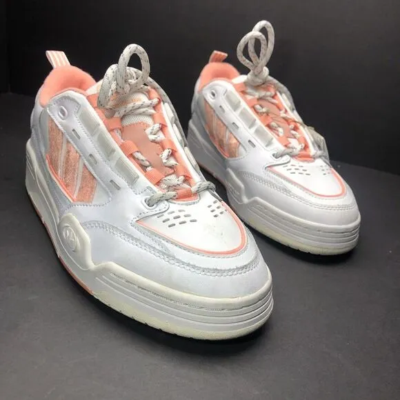 Adidas Originals ADI2000 Women's Trefoil Life Style Sneakers White/Coral size 9