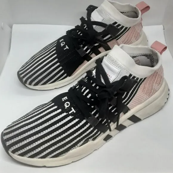 Adidas Originals EQT Support Mid Trace Black/Pink Men's Sneakers Size 12,5