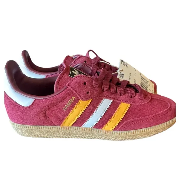 Adidas Originals Samba OG USC Burgandy US Youth 4.5 (can fit women US 5.5-6)