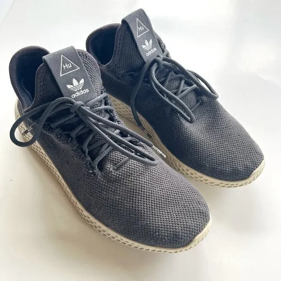 Adidas Originals sneakers x Pharell Williams Tennis HU Black Mens Size 8.5‎