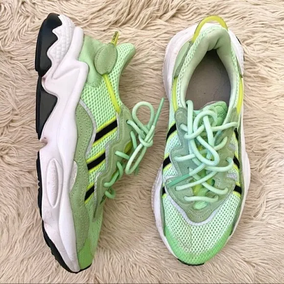 Adidas Ozweego J Glow Mint Green Sneakers - 5.5/6US