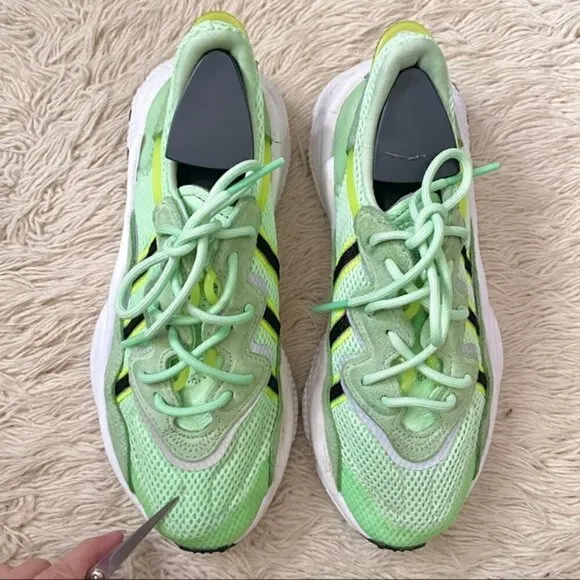 Adidas Ozweego J Glow Mint Green Sneakers - 5.5/6US