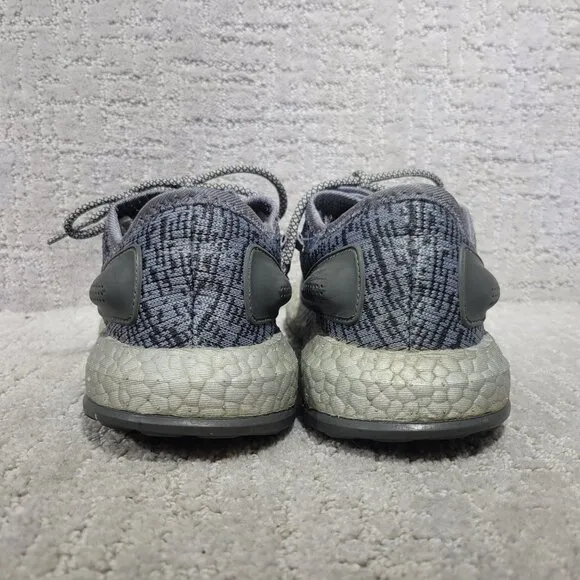Adidas PureBoost Mens Size US 8.5 Gray Low Top Synthetic Athletic Sneakers