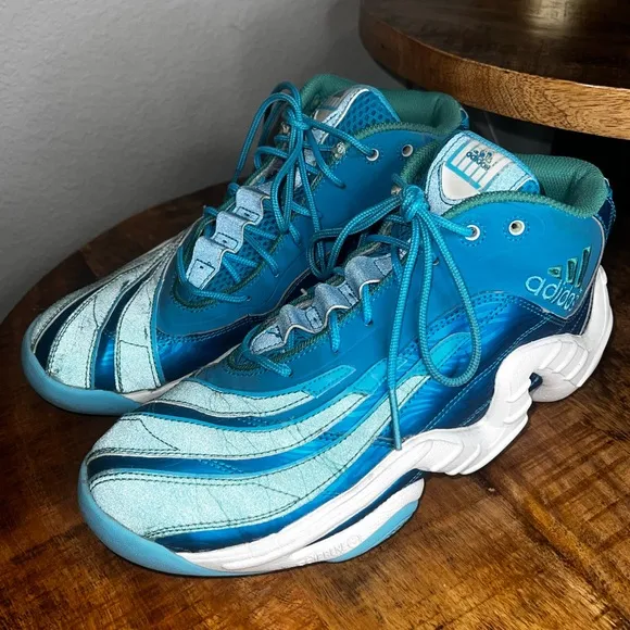 Adidas Real Deal Turquoise/Grey Kobe Basketball Shoes Size 10 Men’s Teal Aqua