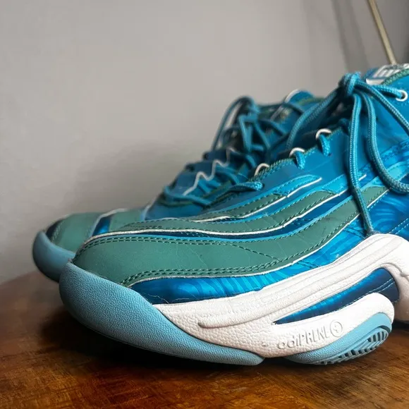 Adidas Real Deal Turquoise/Grey Kobe Basketball Shoes Size 10 Men’s Teal Aqua