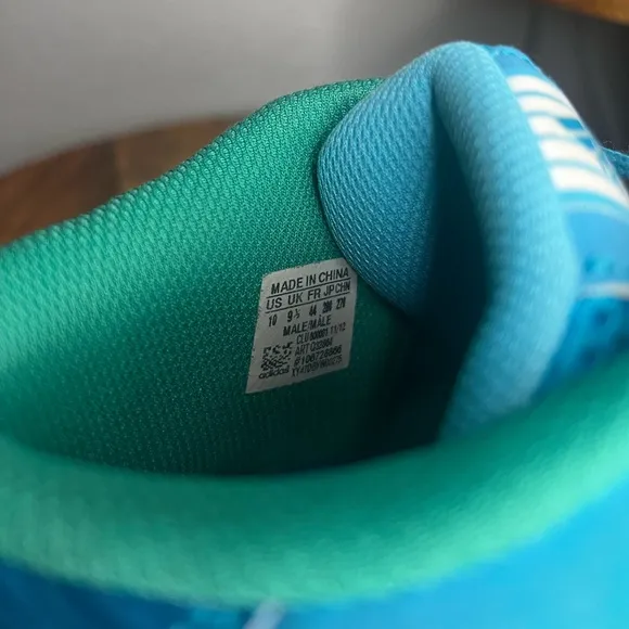 Adidas Real Deal Turquoise/Grey Kobe Basketball Shoes Size 10 Men’s Teal Aqua