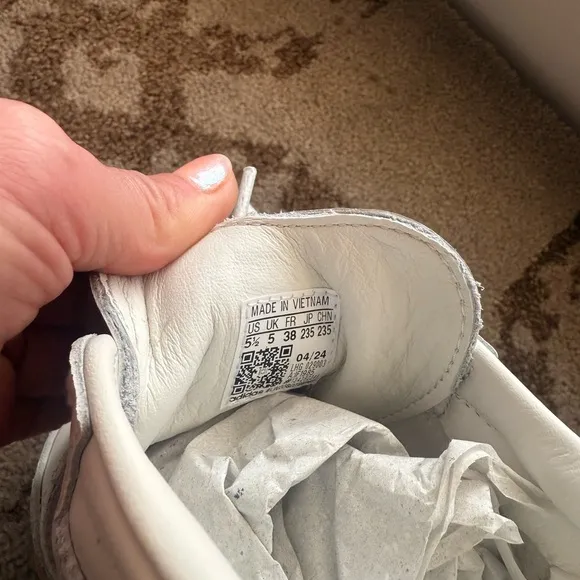 Adidas Samba Snakeskin White Shoes