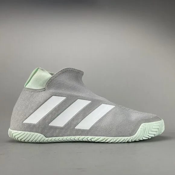 Adidas Stycon Men’s 14 Green Tennis Sneakers Athletic Shoes Laceless Pickleball