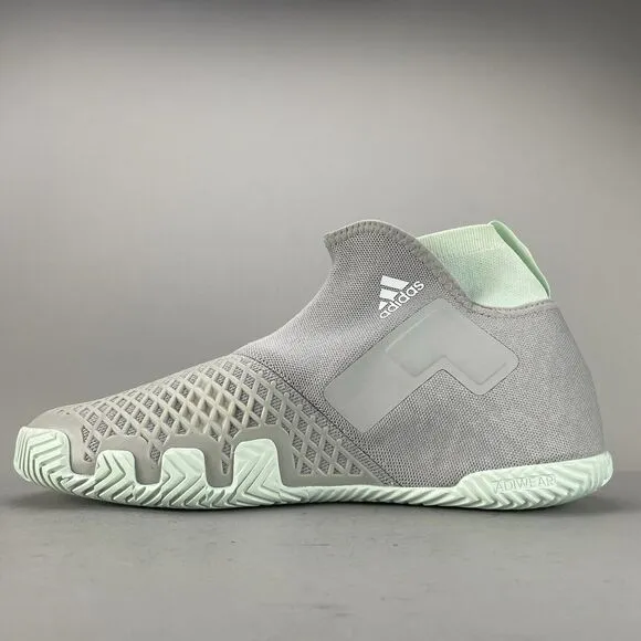 Adidas Stycon Men’s 14 Green Tennis Sneakers Athletic Shoes Laceless Pickleball